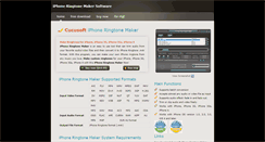 Desktop Screenshot of iphoneringtonemaker.softdiggs.com